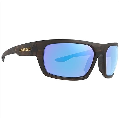 Leupold Packout Matte Tortoise, Blue Mirror Lens Performance Eyewear 179630
