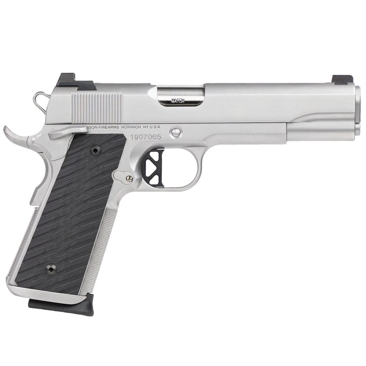 Dan Wesson Valor .45ACP SS, Front Trit Night Sight/Serrated U Notch Rear, Stan Chen Magwell, Ambi Safety, G10 Grips, 8rd Pistol 01824