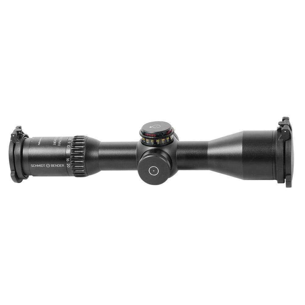 Schmidt Bender PMII Ultra Short Riflescope 5-20x50 34mm P LT MTC/CT DT P4Fine FFP 1cm CCW Black 873-911-962-F1-E8