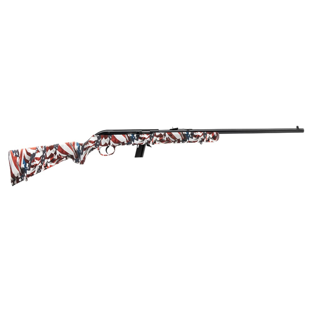 Savage Arms 64 F .22 LR 21" 1:16" Bbl Red, White & Blue Flag Semi-Auto Rifle w/(1) 10rd Mag 40222