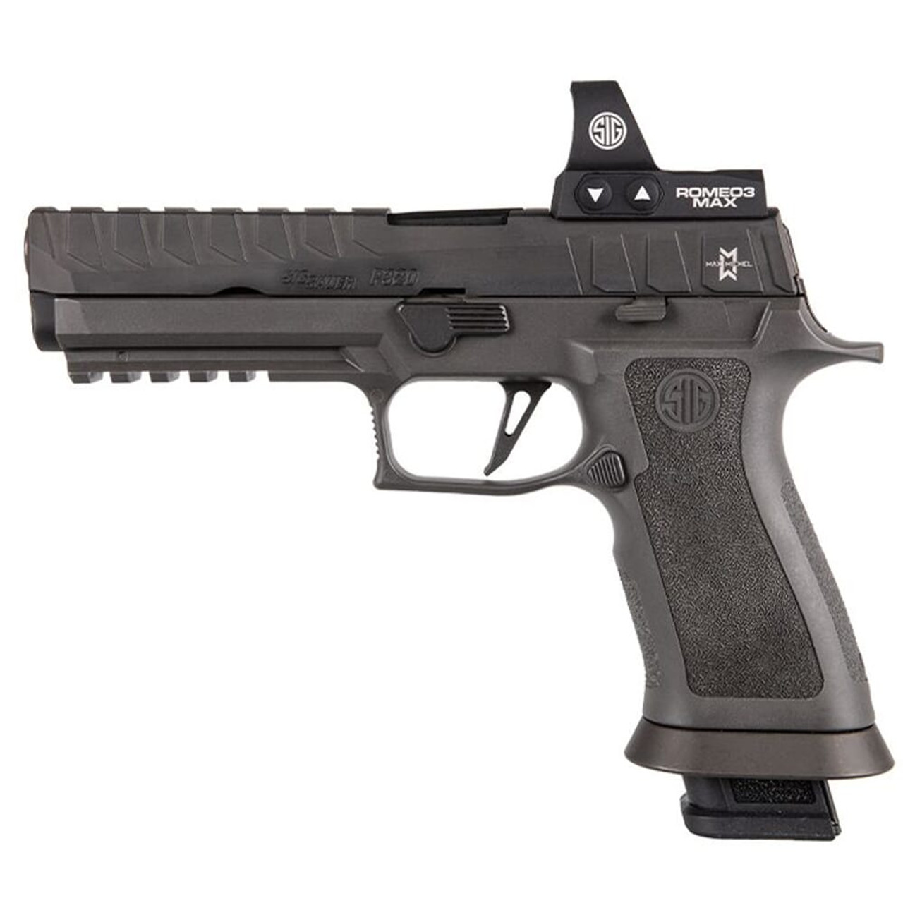 Sig Sauer Custom Works P320 MAX 9mm 5" Pistol w/ROMEO3 MAX, Rail and (4) 21rd Steel Mags 320X5-9-MAXM