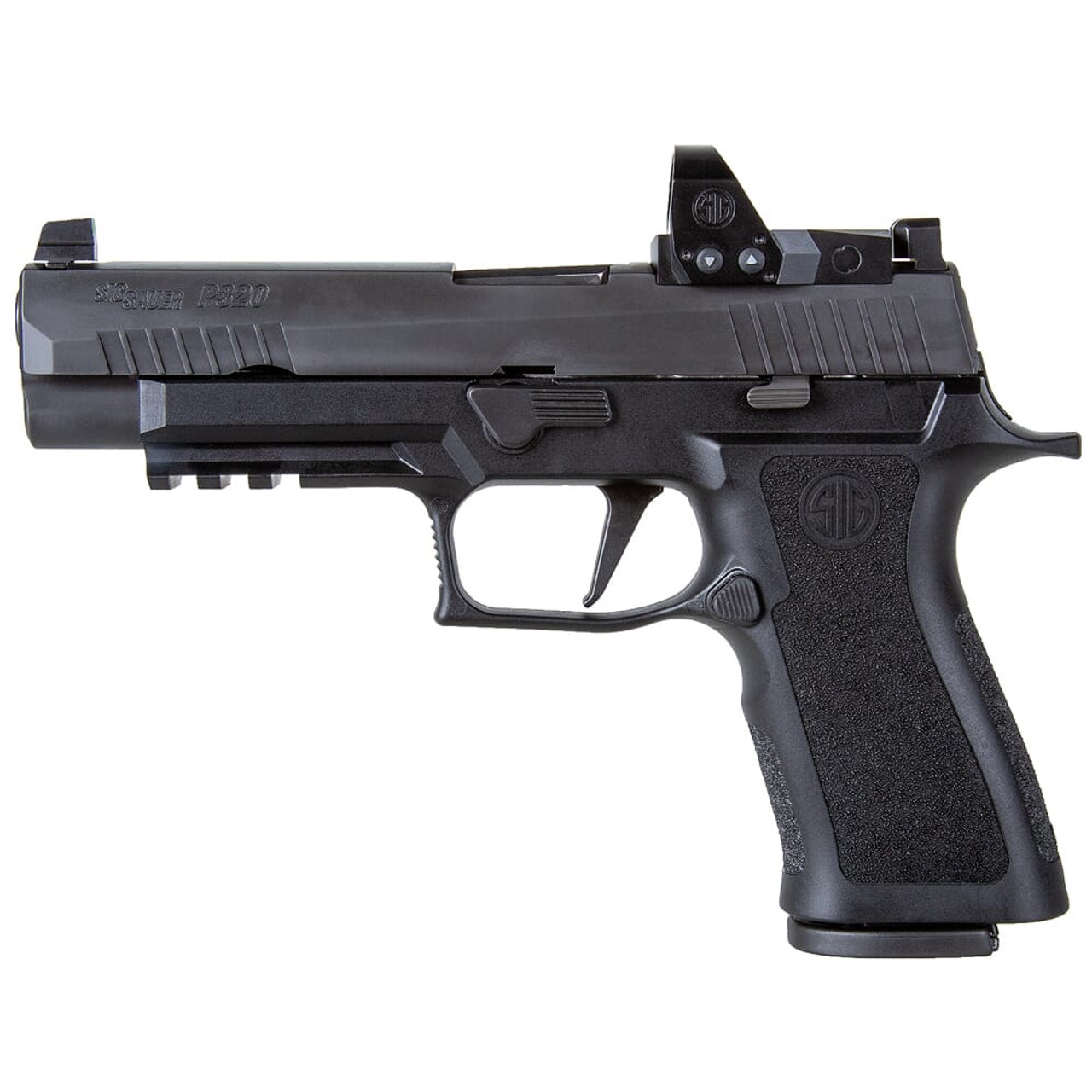 Sig Sauer P320 X-Series Black 9mm 17rd Full-Size Handgun w/ High Night Sights & ROMEO1 Pro Red Dot Sight 320XF-9-BXR3-RXP