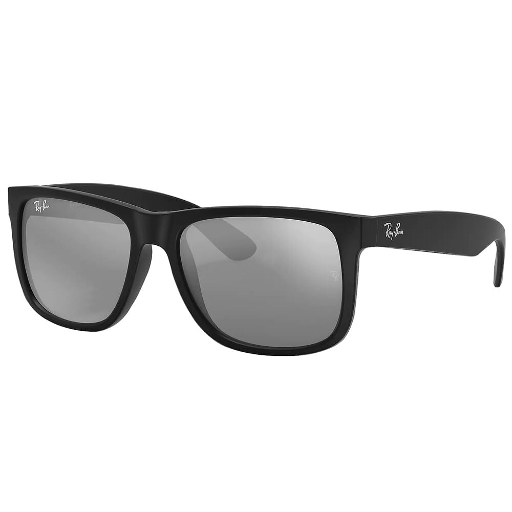 Ray-Ban Justin Black Nylon Sunglasses w/Polarized Blue Classic