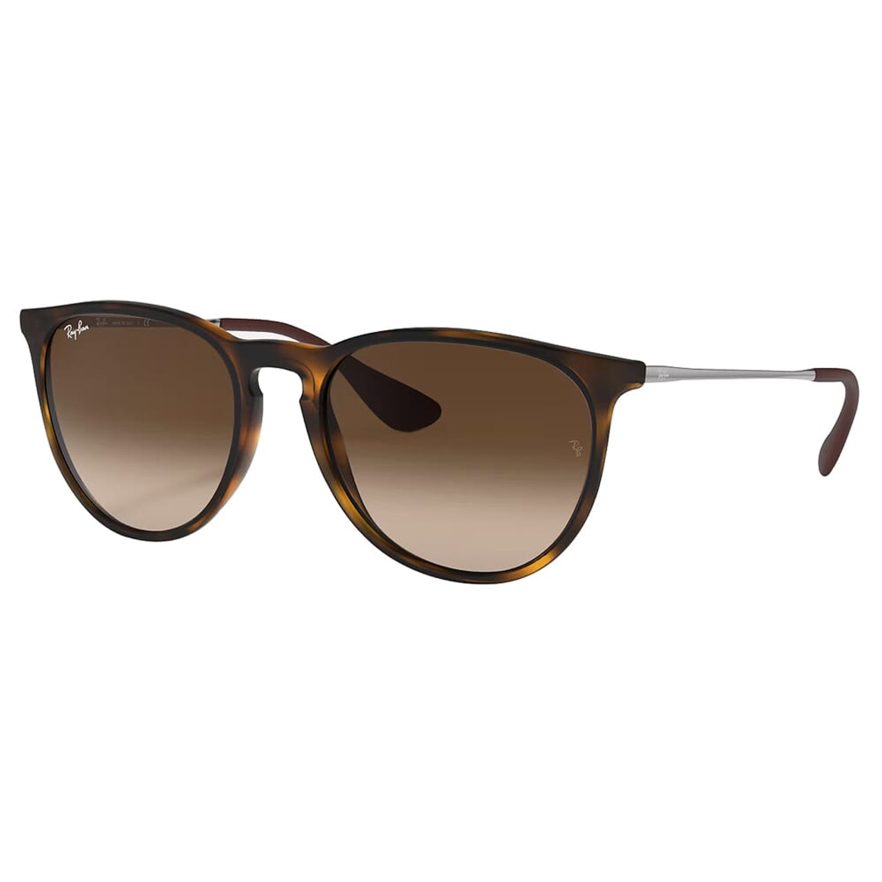Ray-Ban Erika Matte Havana Sunglasses w/Brown-to-Dark Brown Gradient Lenses 0RB4171-865/13-54