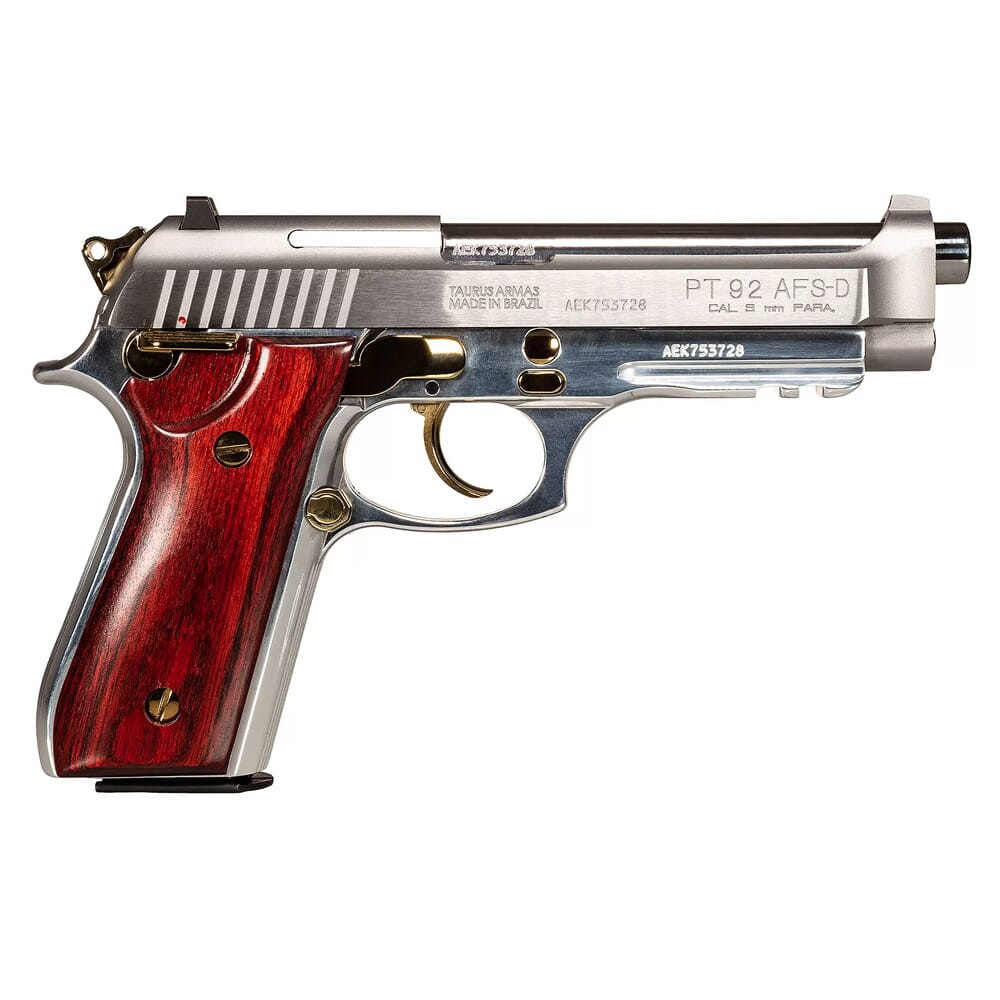 Taurus PT92 9mm Black/Tungsten/Wood 5