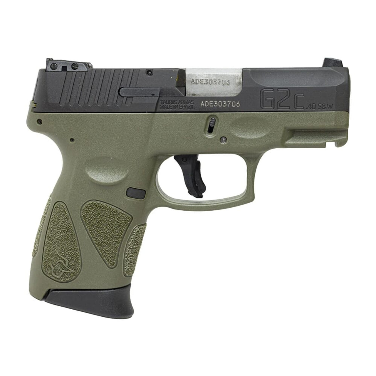 Taurus G2C .40 S&W Green Black 3.26" Pistol w/(2) 10rd Mags 1-G2C4031-10G