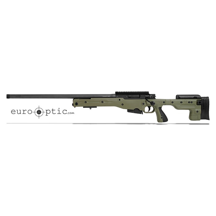 Accuracy International AT Fixed Green 6.5 Creedmoor 24" LH Rifle AT-650LFIGRQ24T2TP