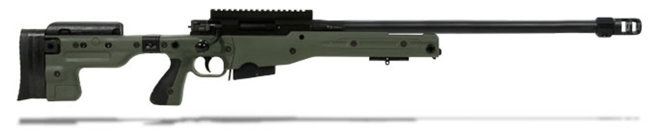 Accuracy International AT Rifle - Folding Green Stock - 308 Win 24 inch threaded bbl std brake - small firing pin