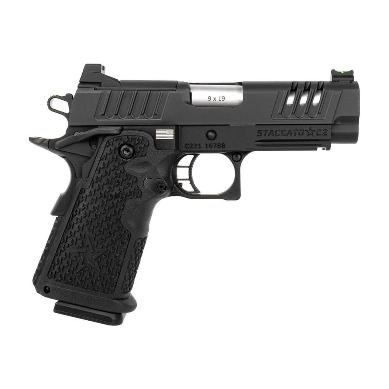 Staccato C2  Carry + Duty V2 C2 Optic Ready w/ X-Series Serrs DLC/SS Frm/Fnsh 10-1101-000002-01