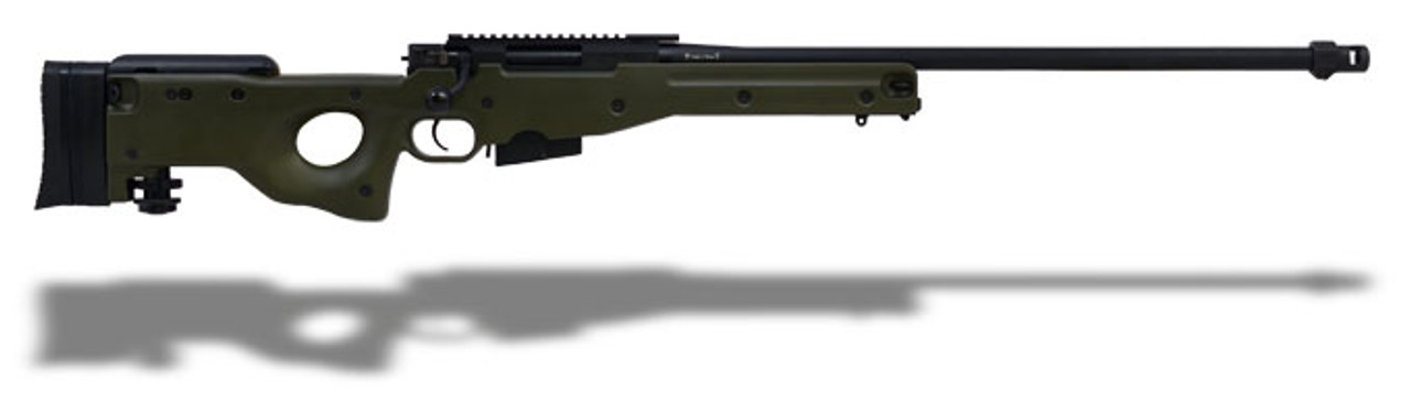 Accuracy International AW .308 26' Plain bbl,Std Brake, Pic Rail, Green Fixed, Butt Spike