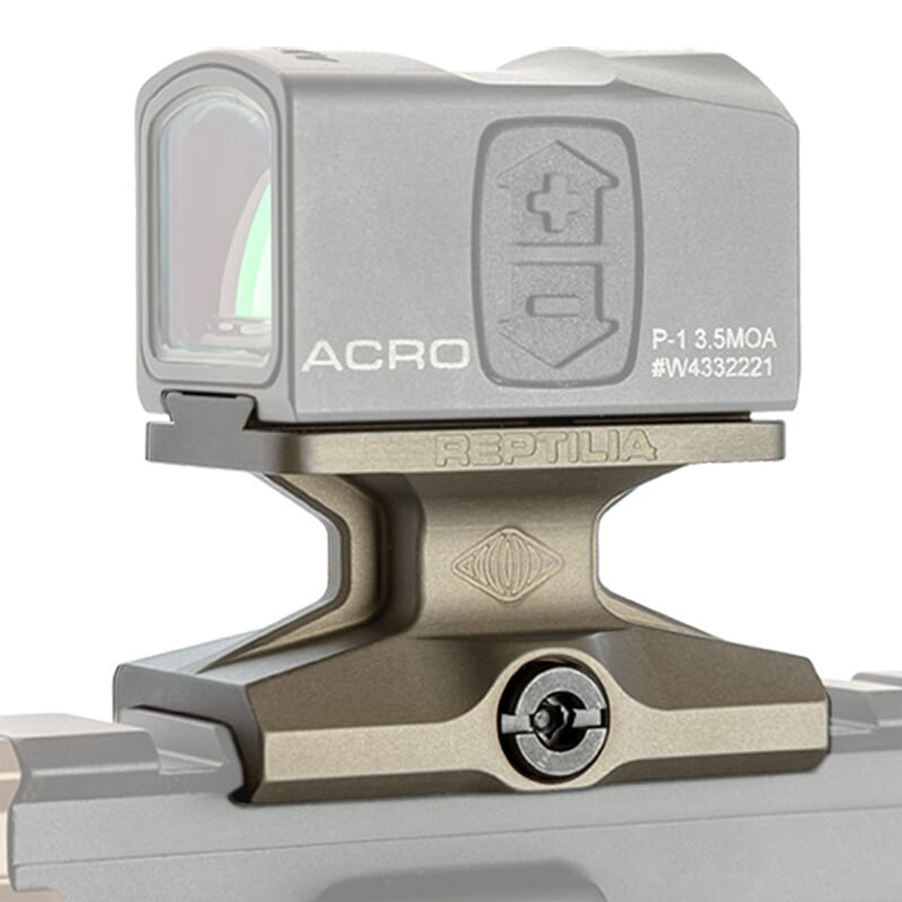 Reptilia DOT 1/3 Co-Witness Clear Anodized Mount for Aimpoint ACRO 100-040