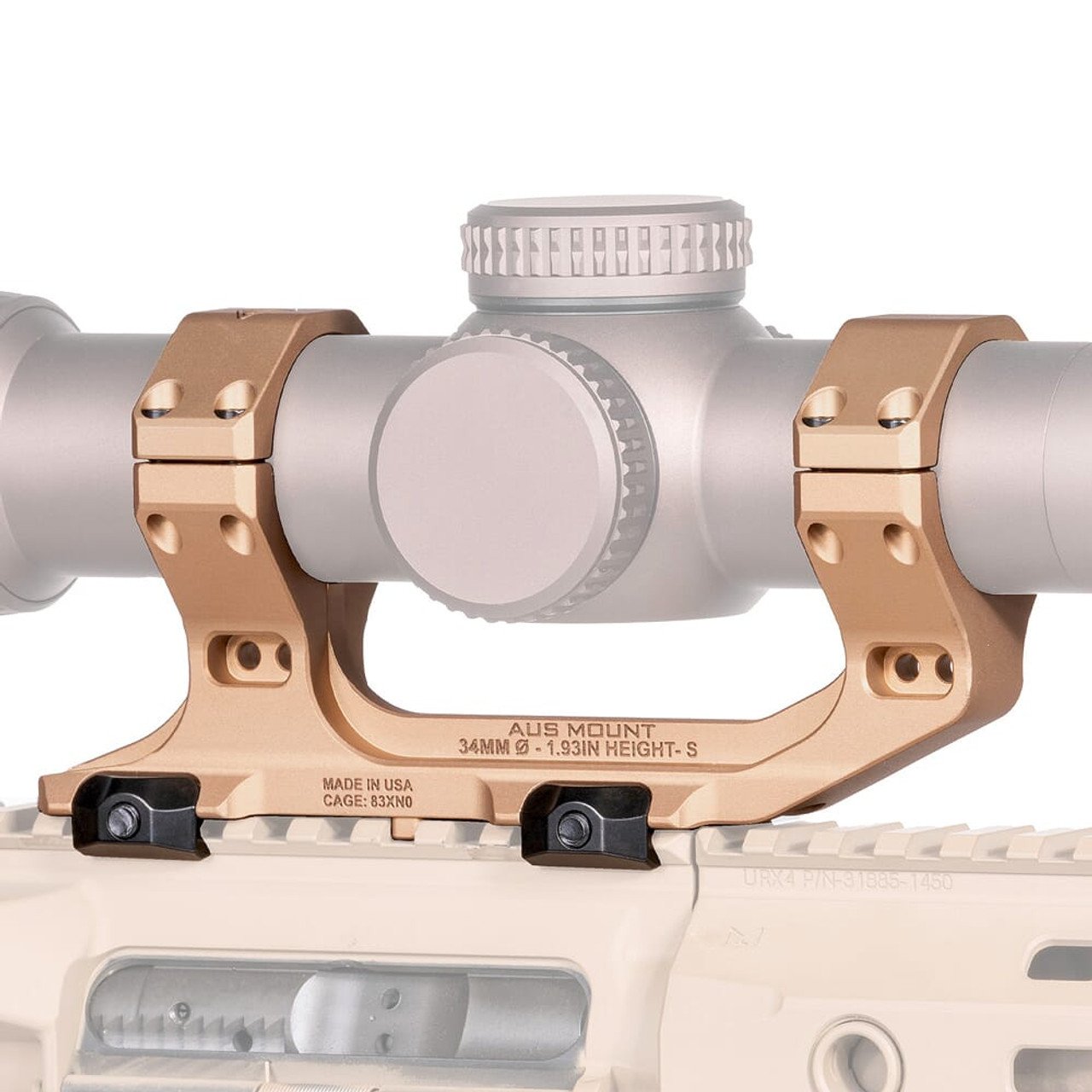Reptilia AUS 34mm 1.93" FDE Optic Mount 100-243