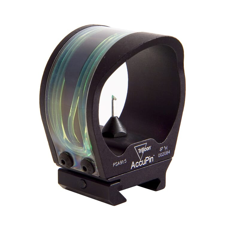 Trijicon AccuPin Green Triangle with Rail Grabber Base