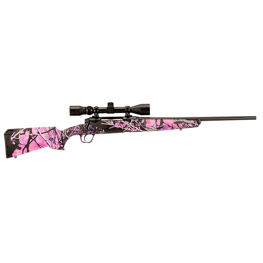Savage Arms AXIS XP Compact Muddy Girl .243 Win 20" 1:9.3" Bbl Muddy Girl Camo BA Rifle w/Weaver 3-9x40mm Scope & (1) 4rd Mag 57272