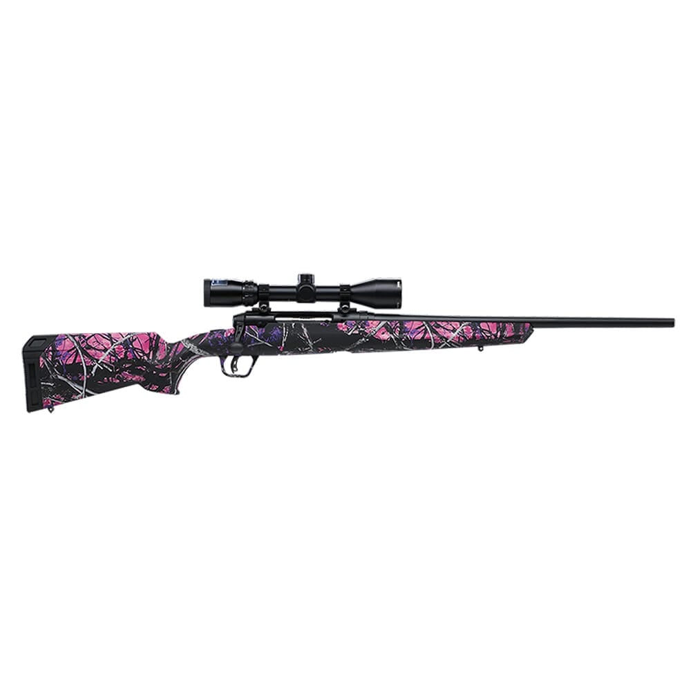 Savage Arms AXIS II XP Compact Muddy Girl 6.5 Creedmoor 20" 1:8" Bbl Muddy Girl Camo BA Rifle w/Bushnell Banner 3-9x40mm Scope & (1) 4rd Mag 57478