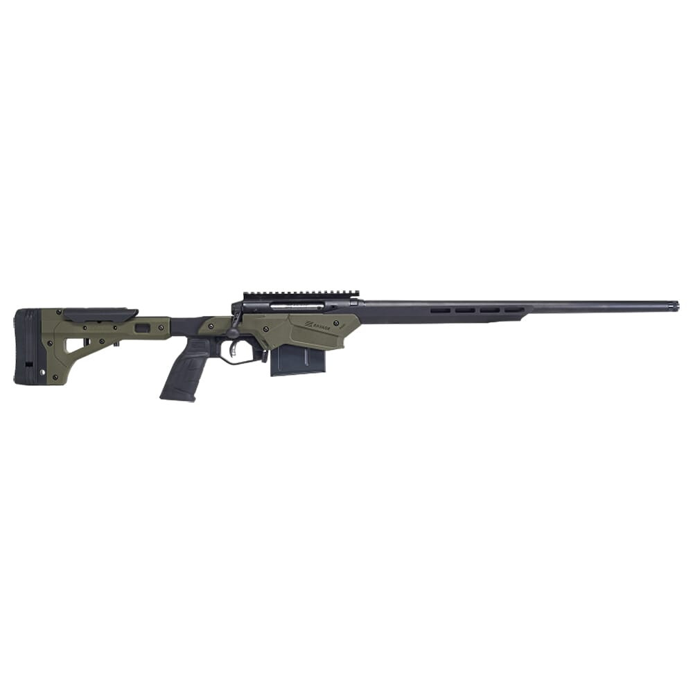 Savage Arms AXIS II Precision 6.5 Creedmoor 22" 1:8" 5/8x24 Bbl OD Green/Black BA Rifle w/(1) 10rd Mag 57552