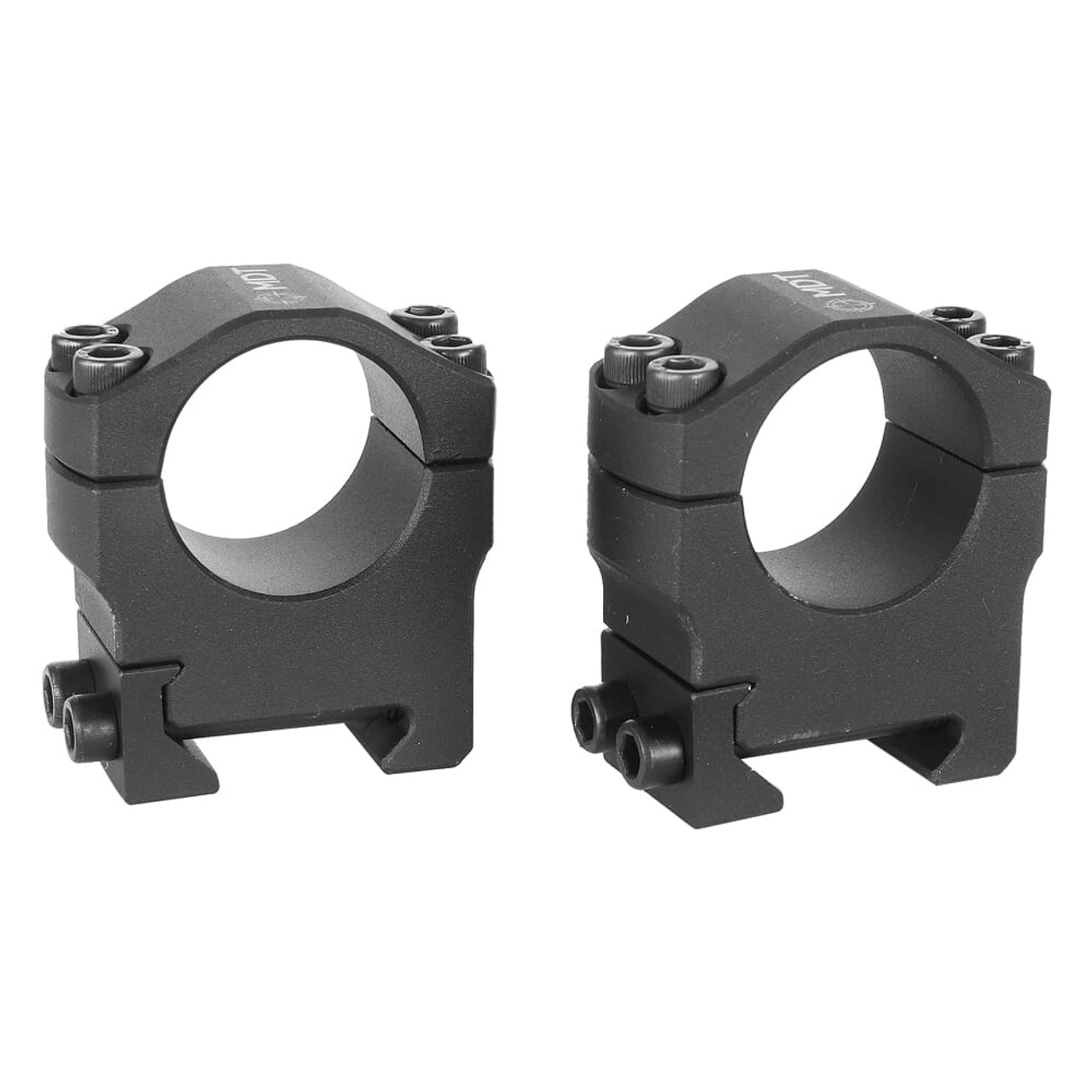 MDT Premier 25.44mm 1.00" Medium Blk Scope Rings 103343-BLK