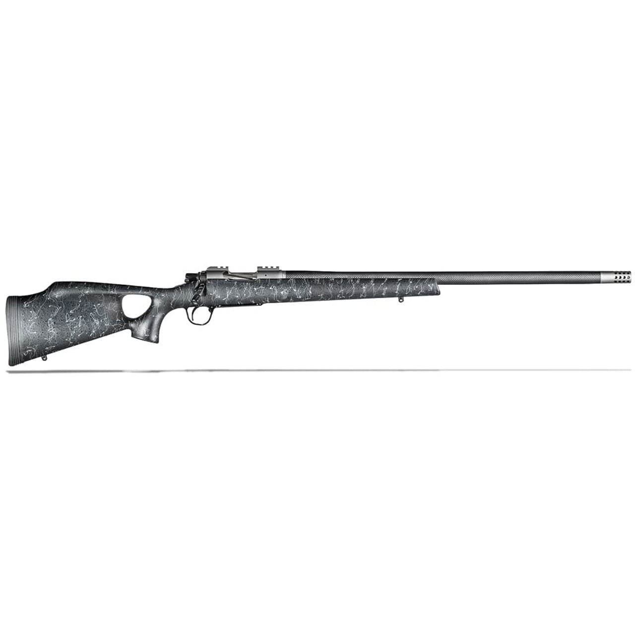 Christensen Arms Summit Ti-TH .25-06 Rem 24" Thumbhole Black W/Gray Webbing Rifle CA10269-J14421