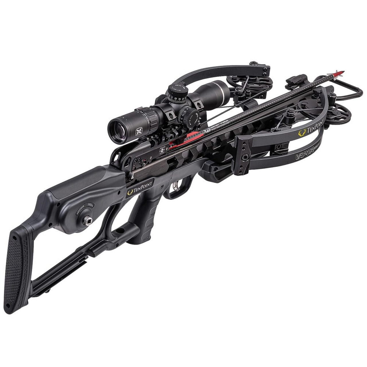 TenPoint Vapor RS470 Crossbow w/ACUslide, EVO-X Elite Scope, Elite Pkg, & Hard Case, Graph Gry CB20004-1399