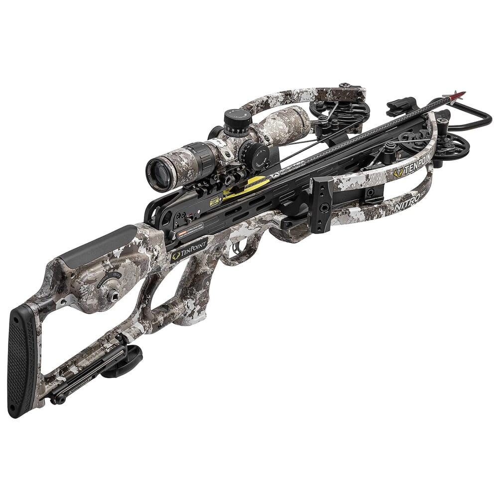 TenPoint Nitro 505 REFURBISHED Crossbow w/ACUslide & EVO-X Elite Camo Scope, Veil Alpine CB22005-6189