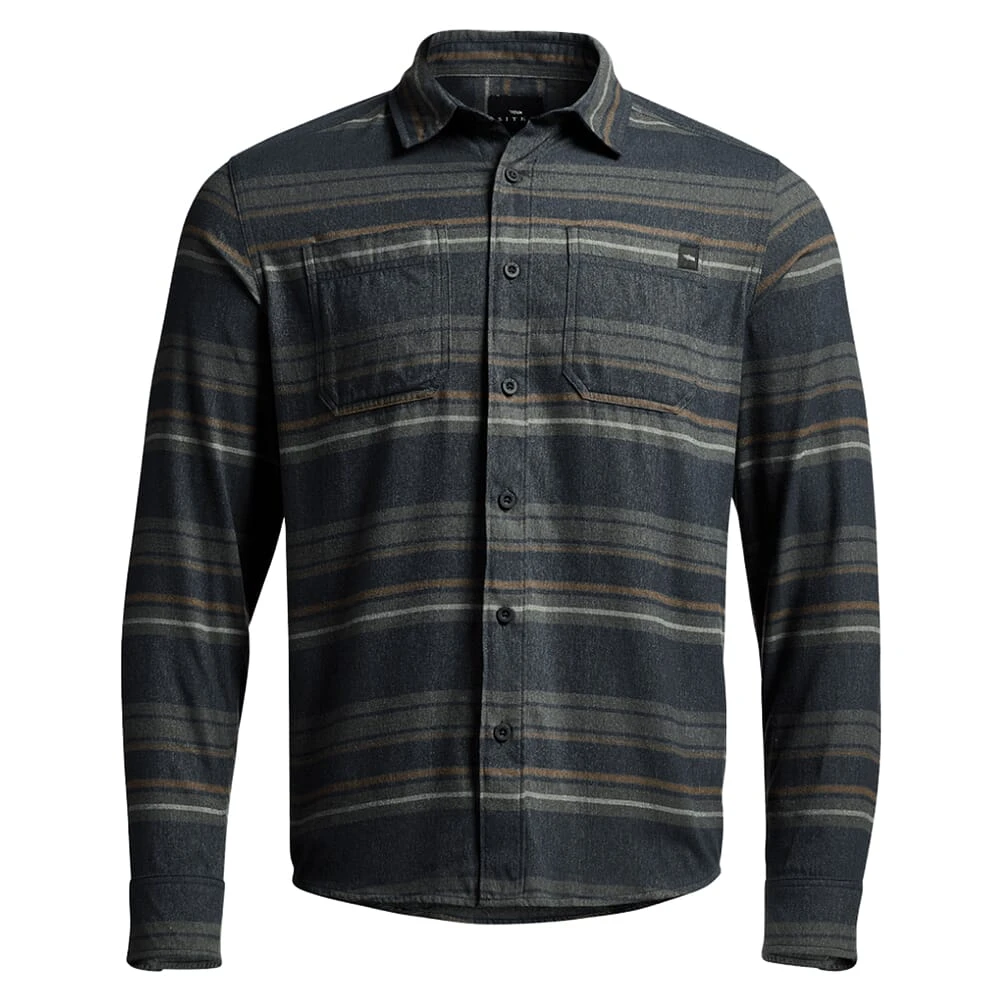 Sitka Gear Grange Flannel Shale Gray Stripe XX Large 600071-SHS-XXL