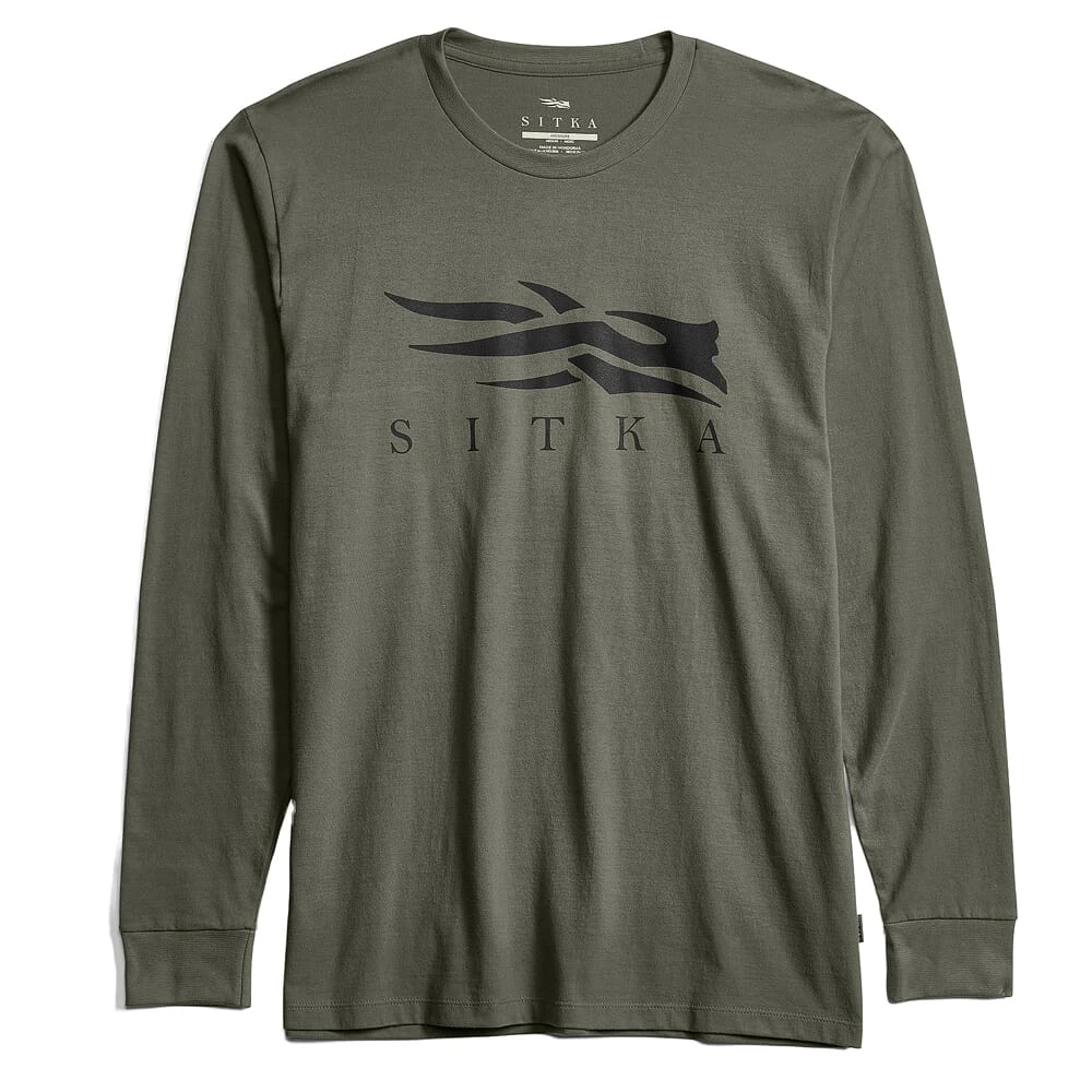 Sitka Gear Icon Long Sleeve Tee Hemlock Green Large 600092-HEM-L