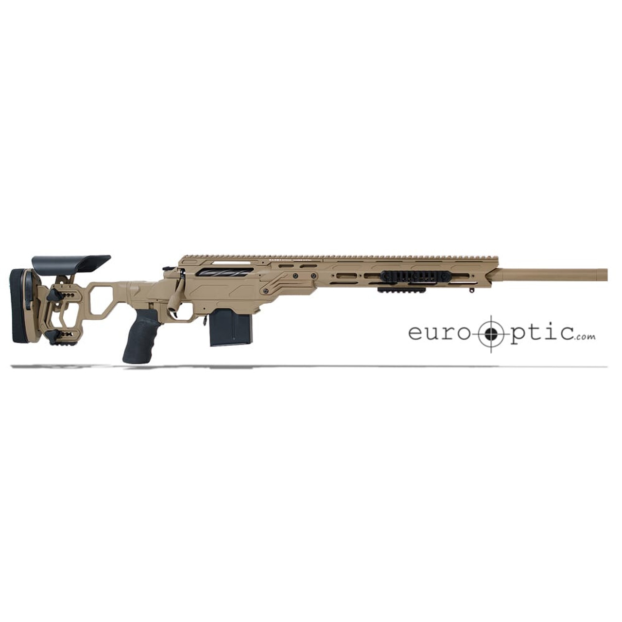 Cadex Defense Guardian Tac Rifle 6.5 X 47 Lapua 24" 20 MOA 1:8 Skeleton Hybrid Tan-Black CDX30-TAC-X47-24-B-MB-HTB