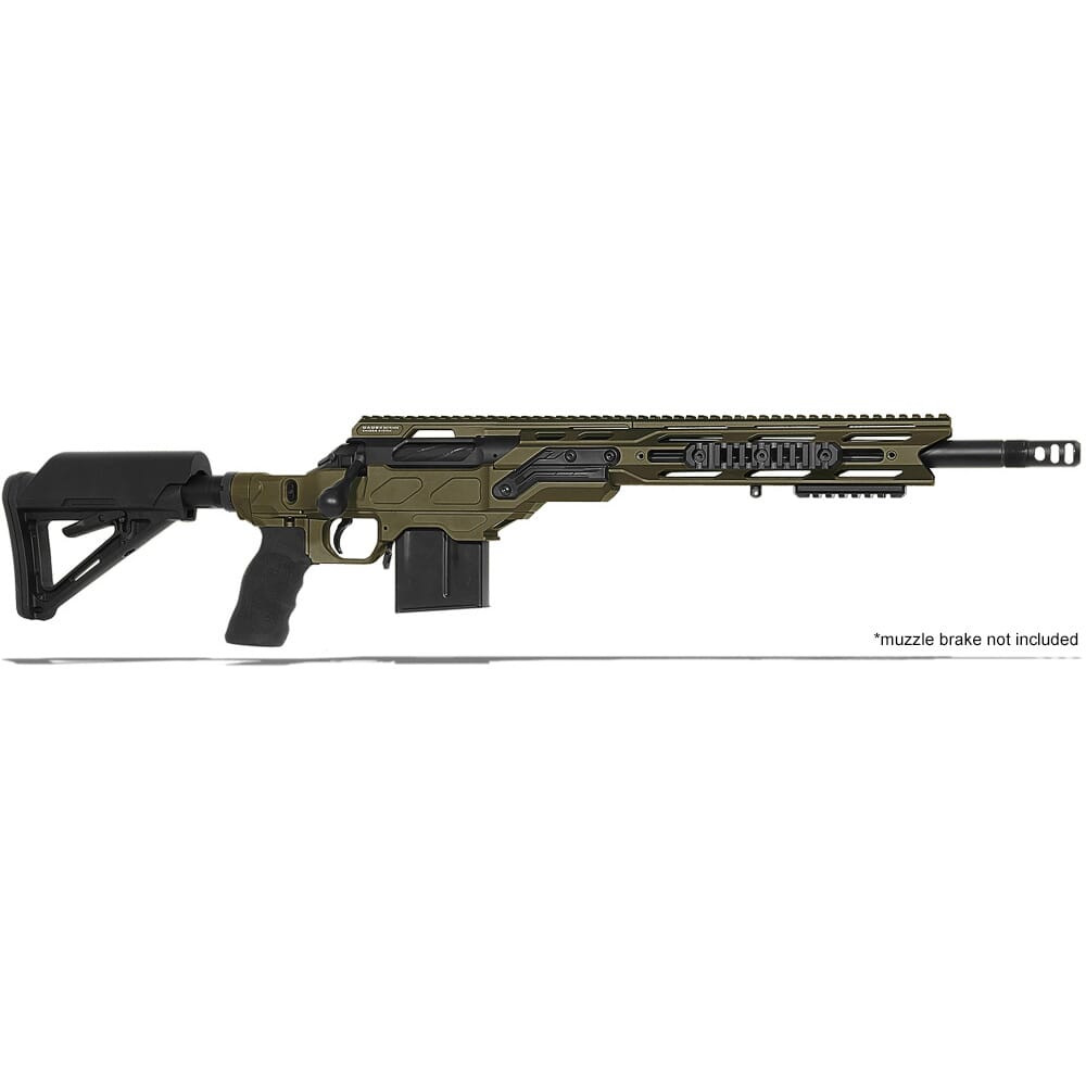 Cadex Defense CDX-R7 CPS (Takedown) SA 6.5 Creedmoor 16.5" 1:10" Bbl Hybrid ODG/Blk Rifle w/MX1 MB CDXR7-COPS-308-165-BR20-D2E1N-HOD
