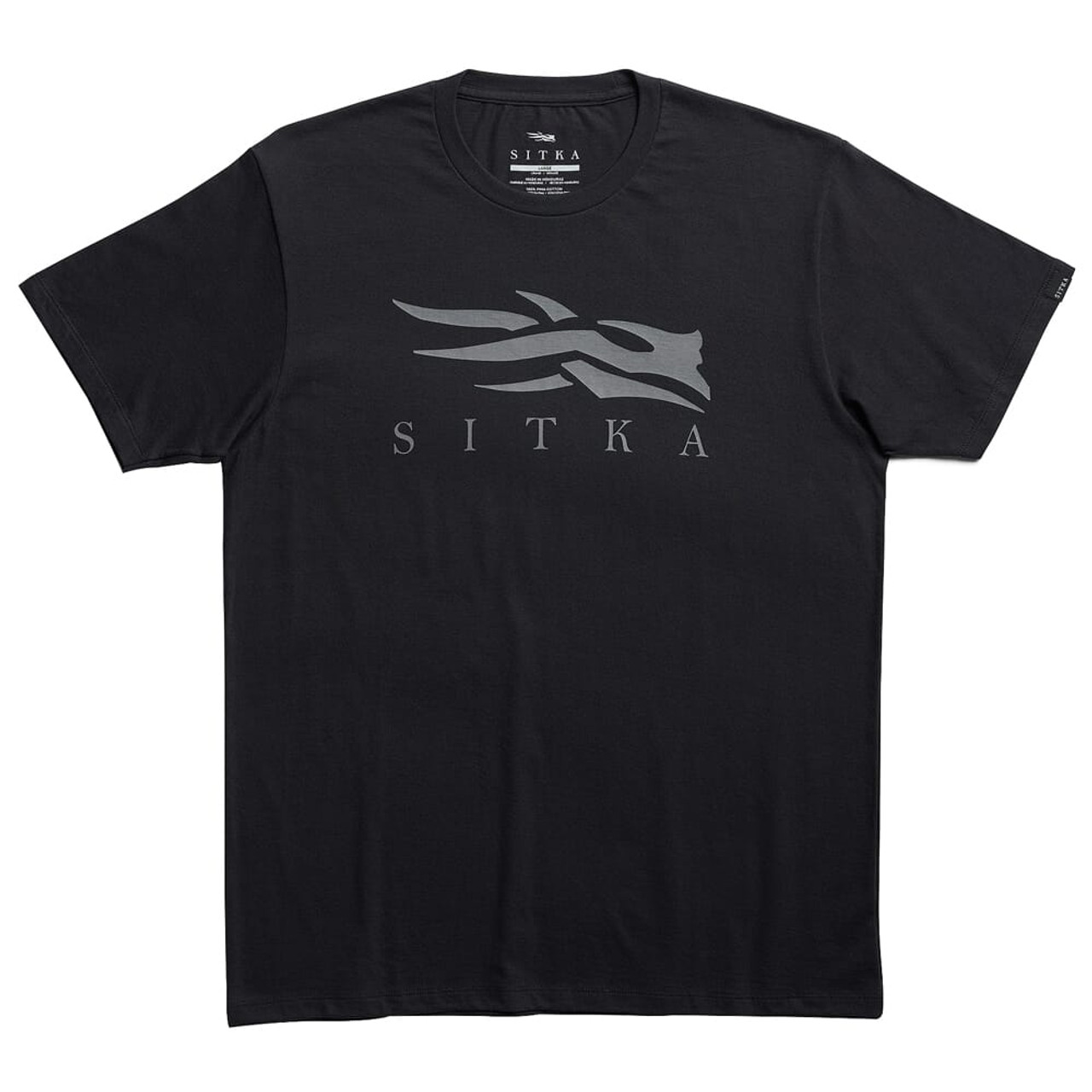 Sitka Gear Icon Tee Black Charcoal Medium 600087-BKCH-M