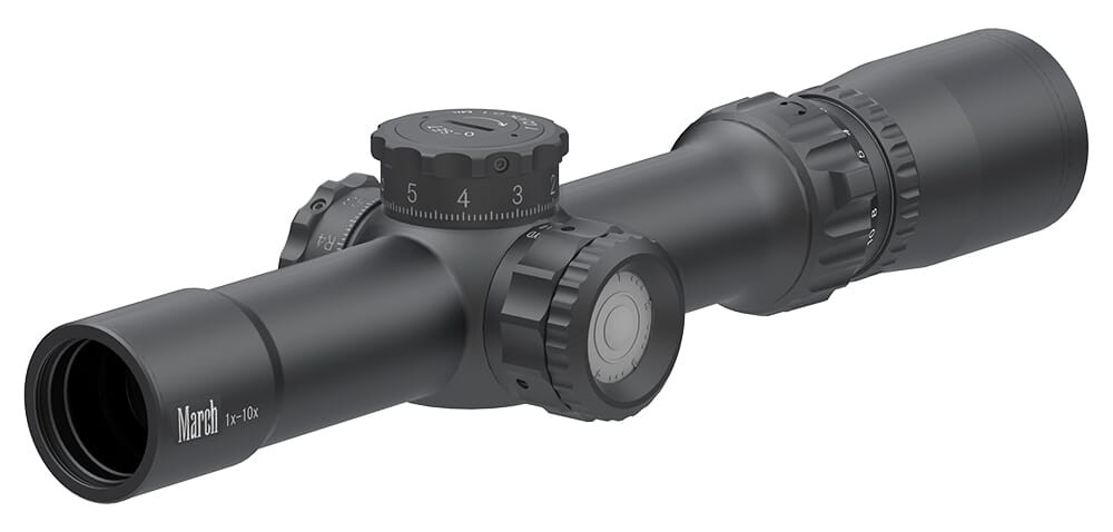 March Compact Tactical 1-10x24mm FD-1 Reticle 0.1MIL Illuminated