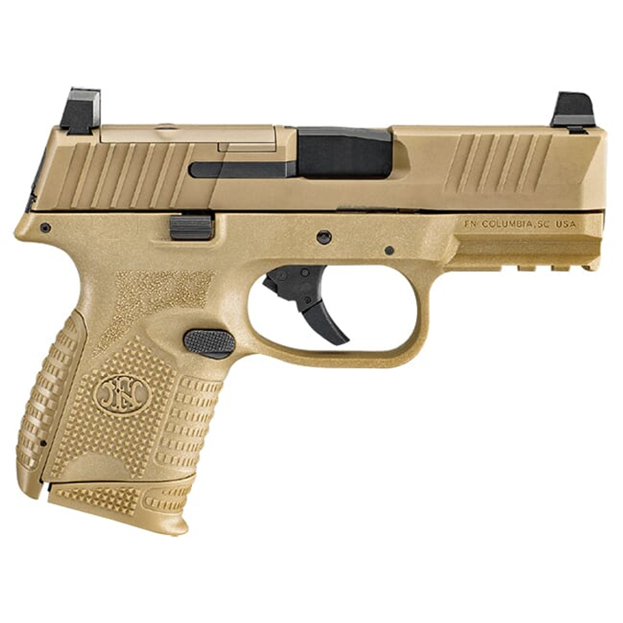 FN 509 Compact MRD 9mm NMS FDE/FDE Pistol w/ (1) 12Rd & (1) 15Rd Mag 66-100574