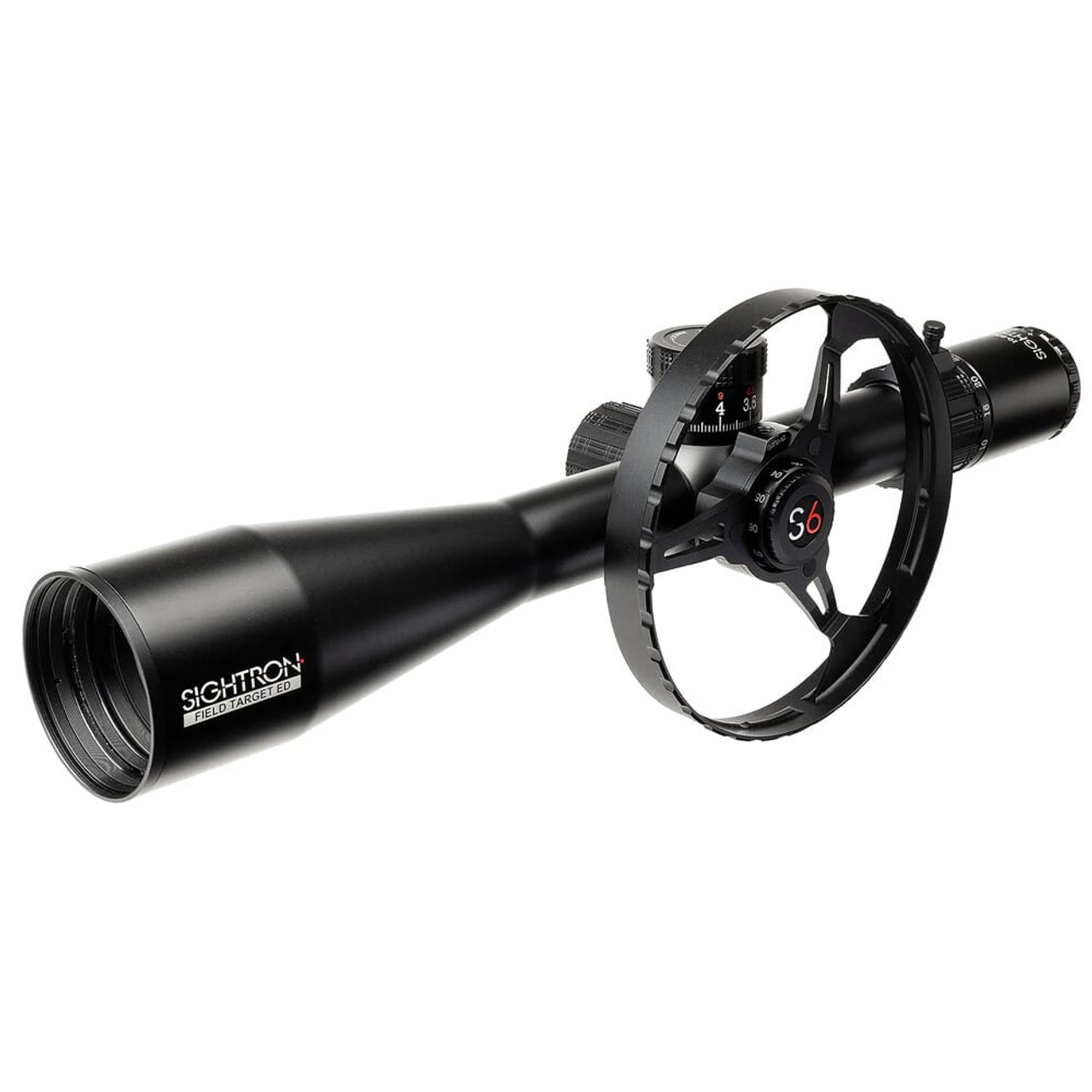 Sightron S6 10-60x56 ED Field Target MH-FT w/Wheel Bundle Riflescope 66007