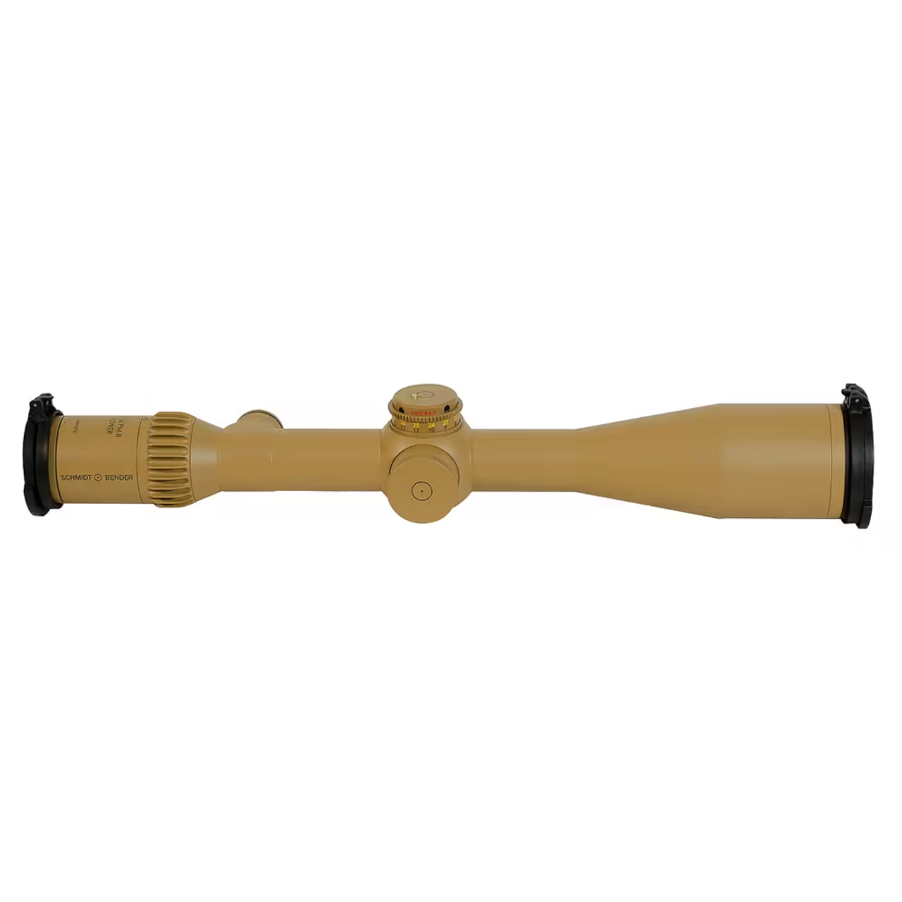 Schmidt Bender 5-45x56mm PM II High Power LP P4FL 1cm ccw DT27 MTC LT / ST ZC CT RAL8000 Riflescope 666-945-972-G8-E8