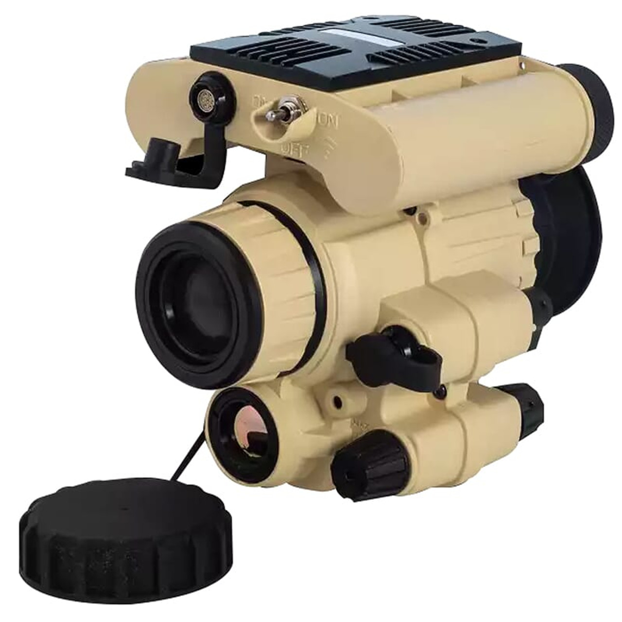 AGM F14-3AP Fusion Tac Monocular w/Thermal 640x512 50 Hz Channel Fused w/MIL-SPEC Elbit/L3 Gen 3 2200+FOM P43-Green Phosphor ITT 7152522111012F14