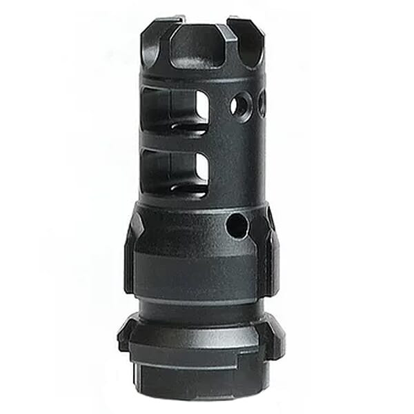 Lantac Dragon 9mm 1/2x28 Muzzle Brake w/Dead Air KEYMO Mount for