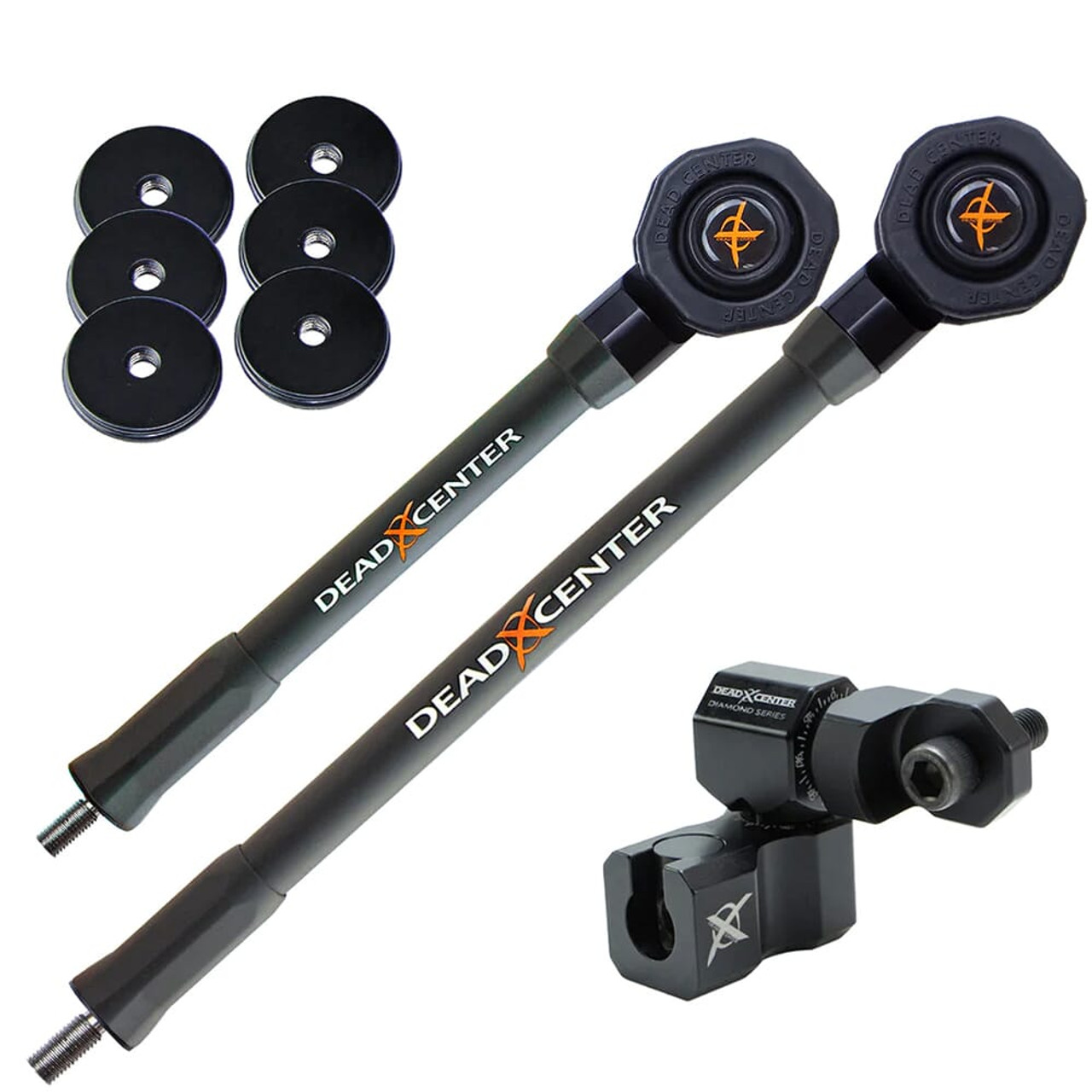 Dead Center Dead Level Hunter Verge Lite 12" & 9" Grey Stabilizers DLHVRGL-12-9-GRY