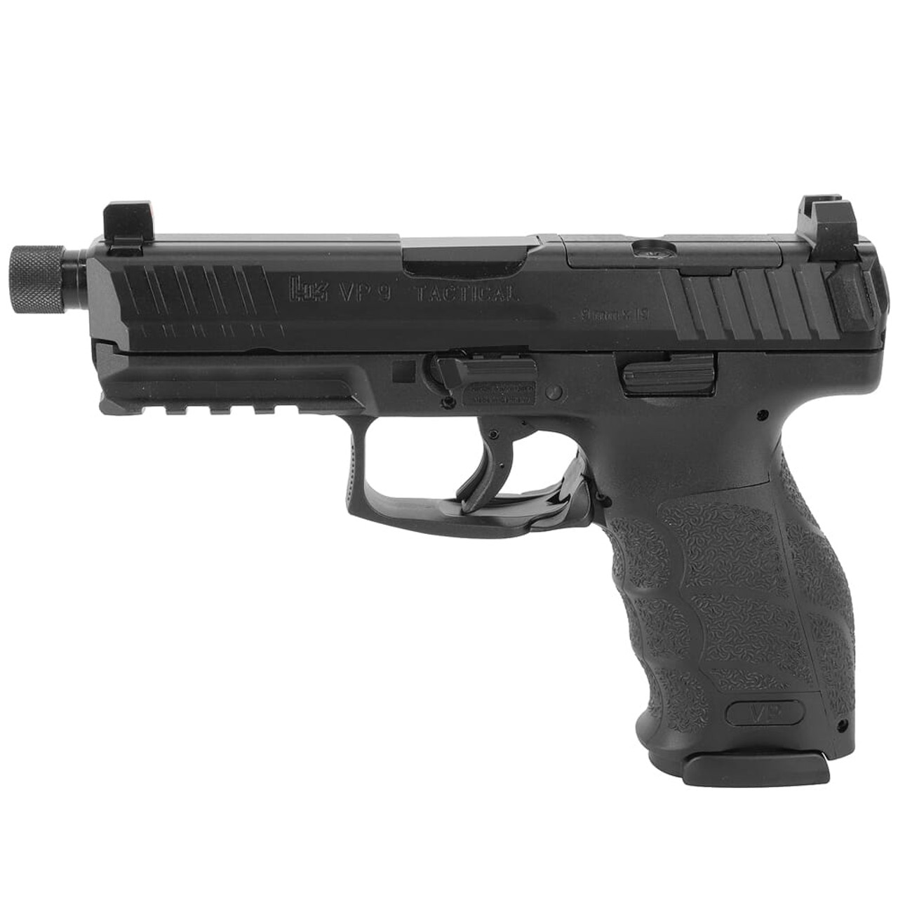 HK VP9 Tactical Optics Ready 9mm 5" Bbl Pistol w/(3) 10rd Mags, Night Sights, (2) Add'tl Backstraps, & (2) Add'tl Sets of Lateral Grip Plates 81000626