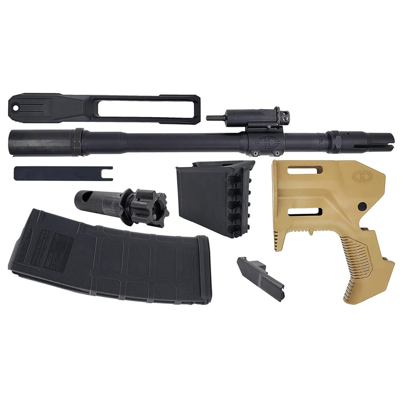 Desert Tech WLVRN 5.56 NATO/.223 Rem Micron 11.5" 30rd Side-Ejection FDE Conversion Kit WLV-CK-B1130-F