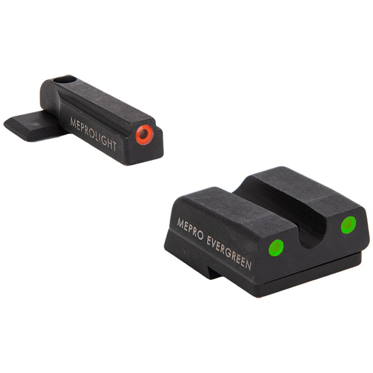 Meprolight Evergreen H&K 45/P30/VP9/SFP9 (Not VP2020) Orange Ring/Green Pistol Sight Set 83100051