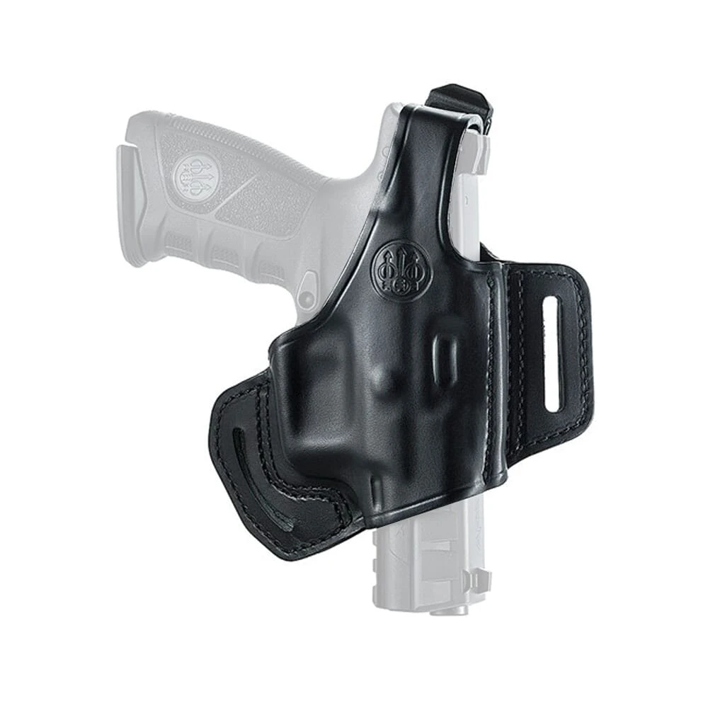 Beretta APX Mod 02 Demi Black Leather Right Hand Belt Holster E01789