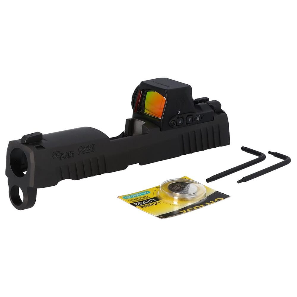Sig Sauer P320 9mm 3.6" Bbl Black Slide Assembly w/XRAY3 Day/Night Sights & ROMEO-X PRO