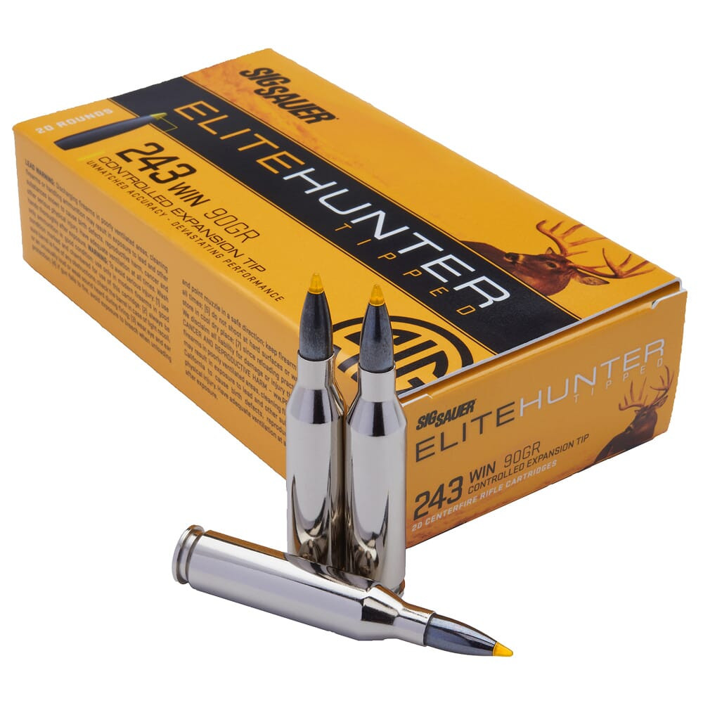 Sig Sauer Ammo .243 Win 90gr Elite Tipped Hunting 20/Box E243TH2-20