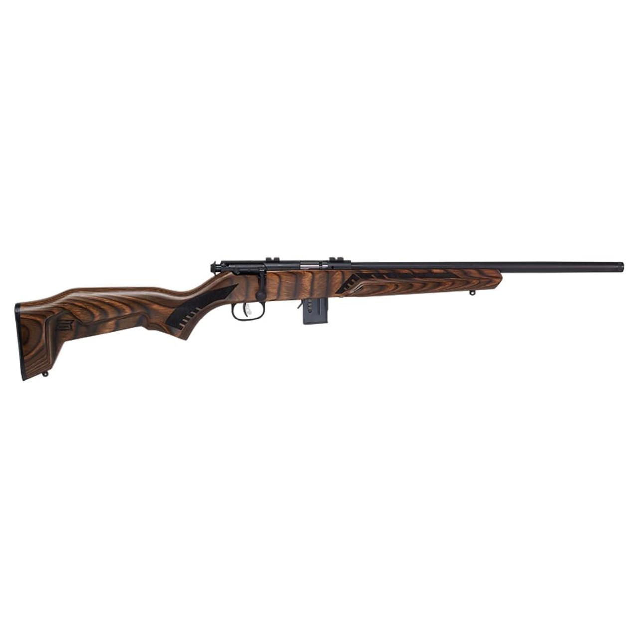 Savage 93R17 .17 HMR 18" 1:9 Threaded 1/2x28 Brown Laminate Rifle