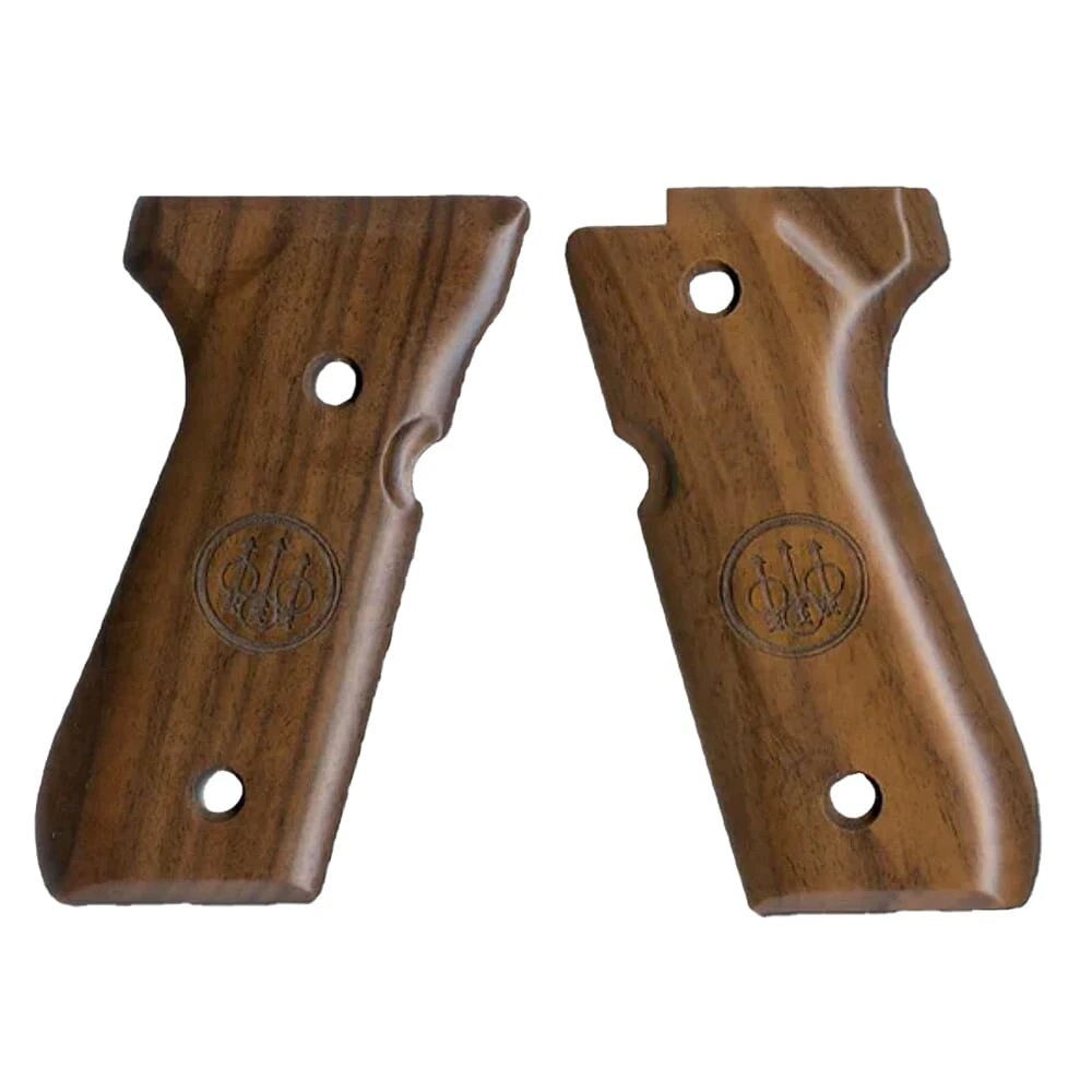 Beretta 92/96 Series Walnut Grips w/Trident Logo EU00037