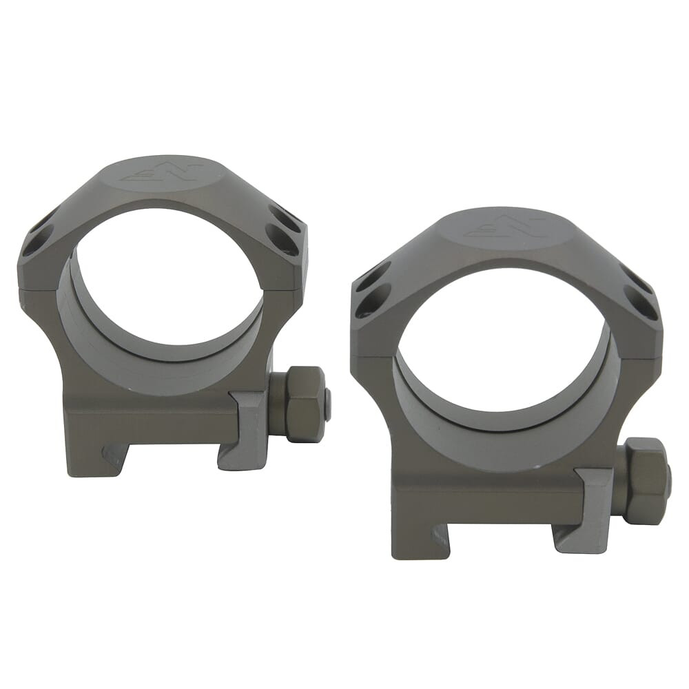 Nightforce 34mm 1.00" Medium UltraLite 6 Screw Dark Earth Ring Set A679