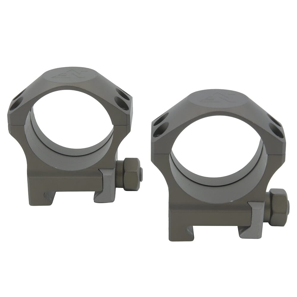 Nightforce 34mm 1.00" Medium UltraLite 6 Screw Dark Earth Ring Set A679