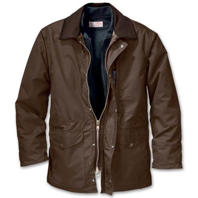 Filson LG Brown Cover Cloth Weekender Coat 10023