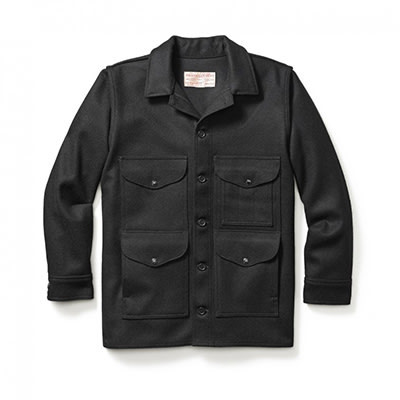 Filson Mackinaw Crusier (Ak Fit) Black S FCO-010178 FIL-10043-Black-S