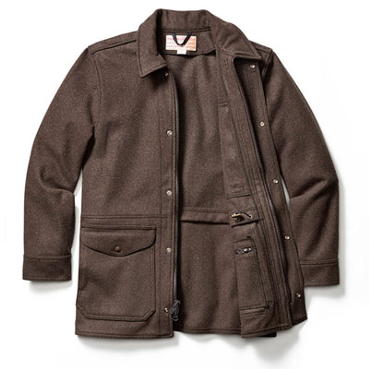 Filson Wool Weekender Jacket - Brown SM