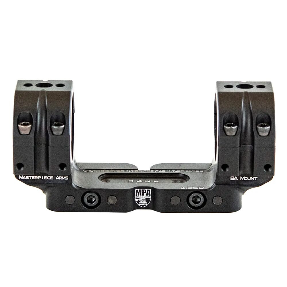 USED Masterpiece Arms 34mm Tube 1.250"H 0MOA One-Piece Scope Mount ACC46 - Light Mount Marks USED9010